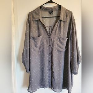 Torrid button blouse